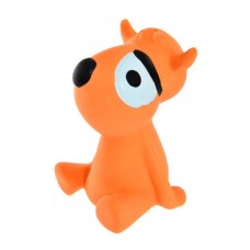 Игрушка для собак MAJOR Собака 9см с пищалкой латекс оранжевая