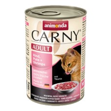 Корм для кошек ANIMONDA Carny Adult говядина, индейка, креветки конс.