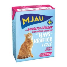 Корм для кошек MJAU мясные кусочки в желе с лангустом конс.