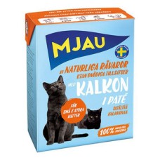 Корм для кошек MJAU мясной паштет с индейкой конс.