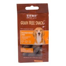Лакомство для собак TITBIT Снек Grain Free беззерновой с мясом кролика и морковью
