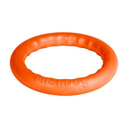 Игрушка для собак PITCHDOG Игровое кольцо для апортировки d 28см оранжевое