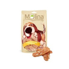 Лакомство для собак MOLINA Куриный стейк с сыром