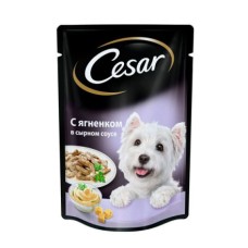 Корм для собак CESAR ягненок в сырном соусе конс. пауч