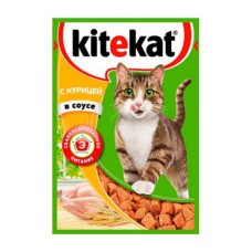 Корм для кошек KITEKAT курица в соусе конс. пауч