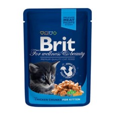 Корм для котят BRIT Premium Cat Курица конс. пауч