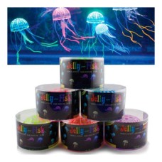 Декор для аквариумов JELLYFISH Медуза силиконовая с неоновым эффектом, большая, D=10cм