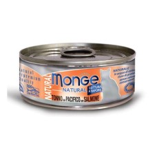 Корм для кошек MONGE Cat Natural тунец с лососем конс.