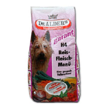 Корм для собак DR. ALDER`S Н-4 Рисо-мясное меню Говядина, рис 5кг (хлопья)