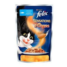 Корм для кошек FELIX Sensation в Удивительном соусе Треска, томаты конс.