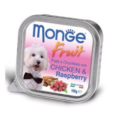 Корм для собак MONGE Fruit курица, малина конс.