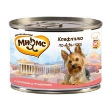 Корм для собак МНЯМС Pro pet Клефтико по-Афински, ягненок, томаты конс.