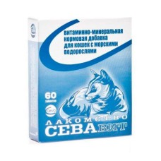Кормовая добавка для кошек CEVA Севавит витаминно-минеральная с морскими водорослями 60таб
