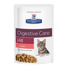 Корм для кошек Hill's Prescription Diet Feline I/D при заболеваниях ЖКТ, лосось пауч