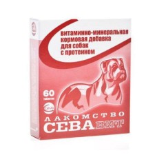Кормовая добавка для собак CEVA Севавит витаминно-минеральная с протеином 60таб