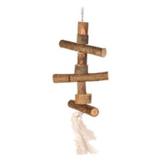 Игрушка для птиц TRIXIE для попугая, деревянная на цепочке 40см