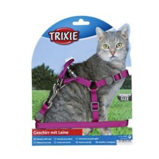 Шлейка для кошек TRIXIE с поводком Premium нейлон