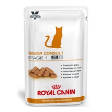 Корм для кошек ROYAL CANIN Vet Senior Consult Stage 1 старше 7 лет 1-я стадия старения, мясо пауч