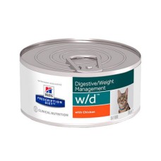 Корм для кошек Hill's Prescription Diet Feline W/D для поддержания веса, курица конс.