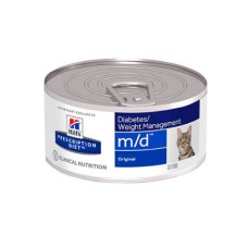Корм для кошек Hill's Prescription Diet Feline M/D при сахарном диабете и ожирении, курица конс.