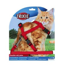 Шлейка+поводок для крупных кошек TRIXIE 13ммх34-57см