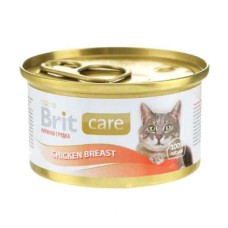 Корм для кошек BRIT Care Куриная грудка конс. 80 г