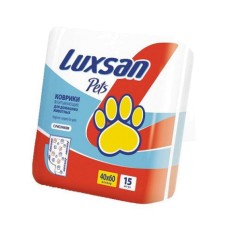 Коврик для кошек и собак LUXSAN Premium с рисунком, 40х60см 15шт
