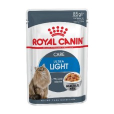 Корм для кошек ROYAL CANIN Ultra Light для кошек, склонных к полноте, в желе конс.