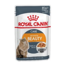 Корм для кошек ROYAL CANIN Intense Beauty для поддержания красоты шерсти, в желе конс.
