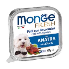 Корм для собак MONGE Fresh утка конс.