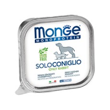 Корм для собак MONGE Monoproteico Solo паштет кролик конс.