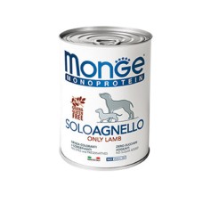 Корм для собак MONGE Monoproteico Fruits паштет ягненок конс.