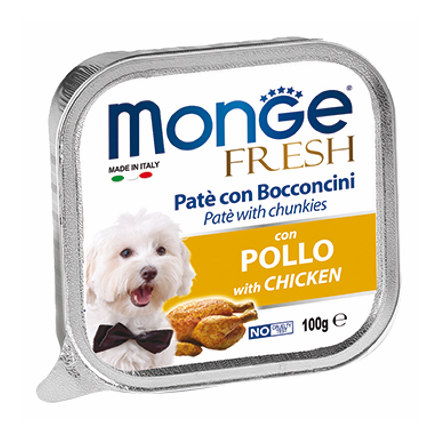 Корм для собак MONGE Dog Fresh курица конс.