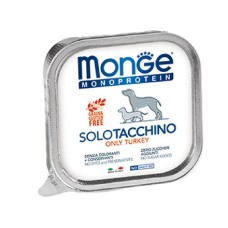 Корм для собак MONGE Dog Monoproteico Solo паштет из индейки конс.