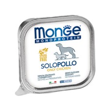 Корм для собак MONGE Dog Monoproteico Solo паштет из курицы конс.