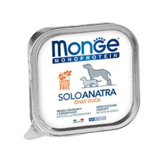 Корм для собак MONGE Dog Monoproteico Solo паштет из утки конс.