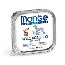 Корм для собак MONGE Dog Monoproteico Solo паштет из ягненка конс.