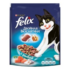Корм для кошек FELIX Doubly Delicious рыба сух