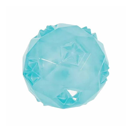 Игрушка для собак ZOLUX Мяч термопластичная резина бирюзовая 6см
