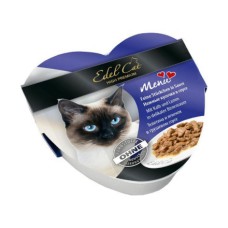 Корм для кошек EDEL CAT Сердца Телятина и ягненок в грушевом соусе конс.