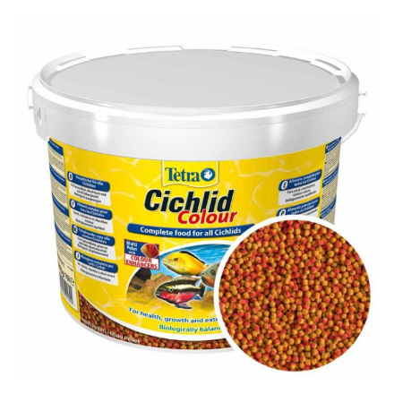 Корм для рыб TETRA Cichlid Colour для всех видов цихлид для улучшения окраса  (ведро)