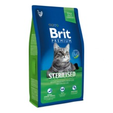 Корм для кошек BRIT Premium Cat Sterilised для кастрированных котов, курица, куриная печень