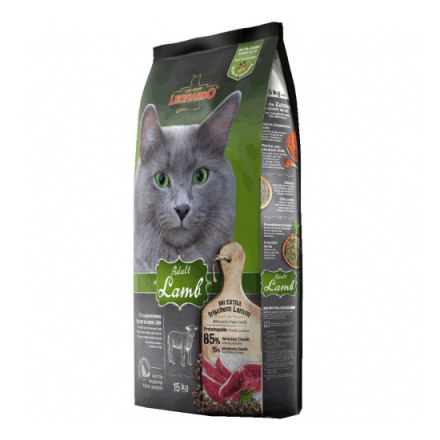 Корм для кошек LEONARDO для склонных к аллергии, ягненок с рисом