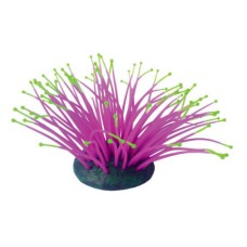 Декор для аквариумов JELLYFISH Коралл Актиния светящийся фиолетовый 9,5х8,5х9см