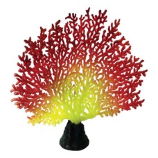 Декор для аквариумов JELLYFISH Коралл светящиеся красный желтый 20,5х19х6,5см