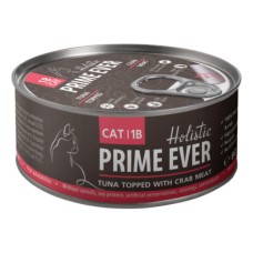 Корм для кошек PRIME EVER 1B Тунец с крабом с желе влажный корм для кошек конс.