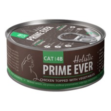 Корм для кошек PRIME EVER 4B Цыпленок с овощами в желе конс.