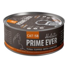 Корм для кошек PRIME EVER 5B Тунец с цыпленком в желе конс.