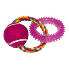 Игрушка для собак CHOMPER Мяч с кольцом на канате