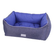 Лежак для собак PrettyPet Colour Барселона синяя 63х52х20см